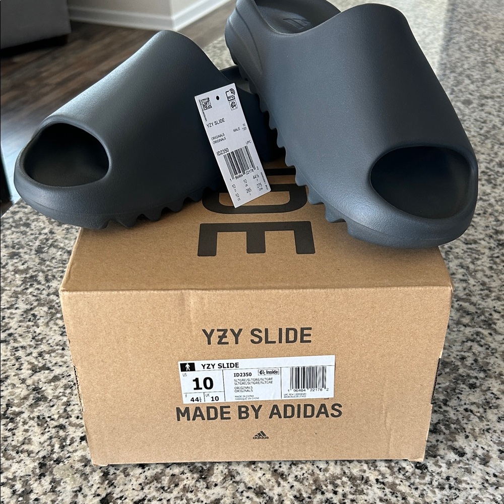 Adidas Yeezy Slide Slate Grey Size 10 NWT